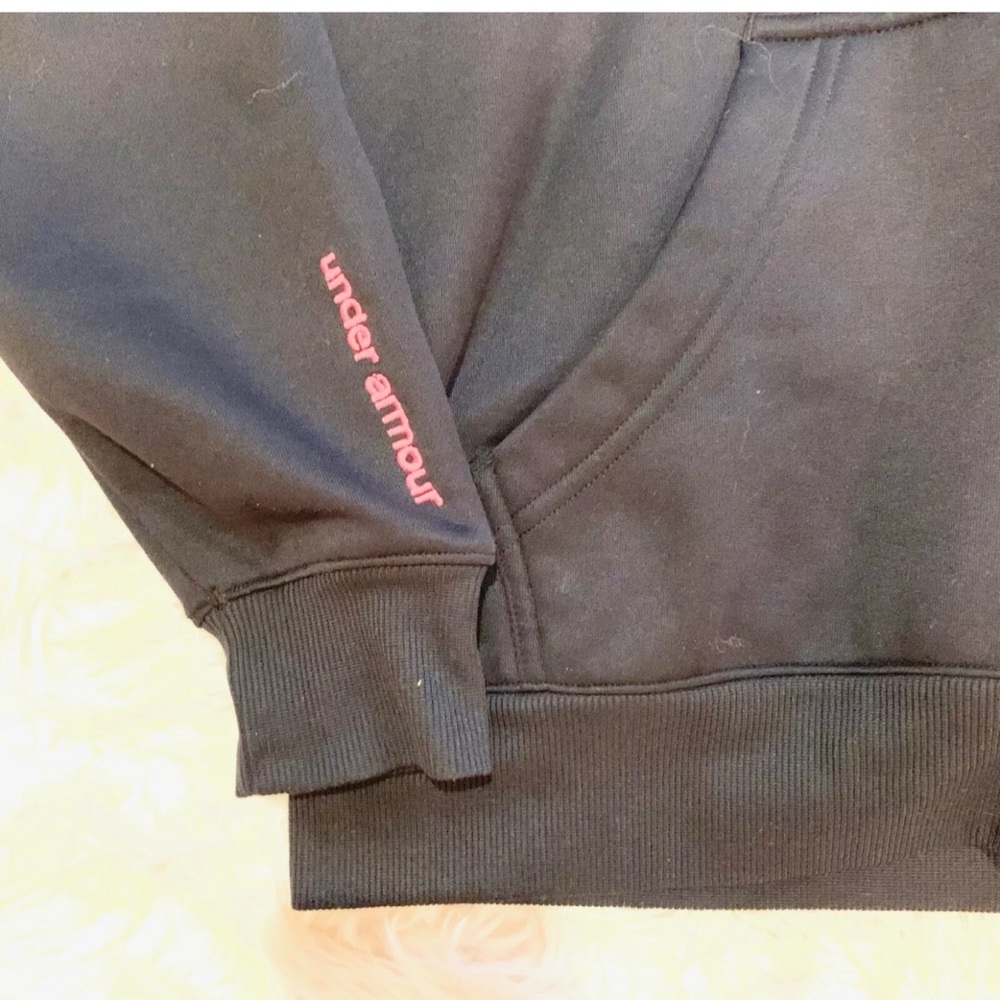 UNDER ARMOUR Black Green Hoodie Sweatshirt - Picture 2 of 3